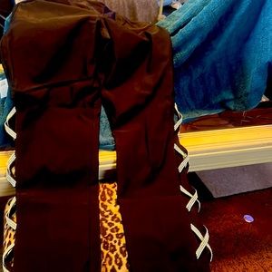 Black dress pants with Rhinestones on sides